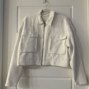 Abercrombie & Fitch Cream Utility Jacket